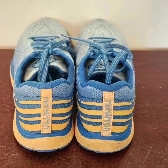 NEWTON Kismet 8 Ladies Running Sneakers | Light Blue, Arctic, Orange | Size 10 - Picture 7 of 11